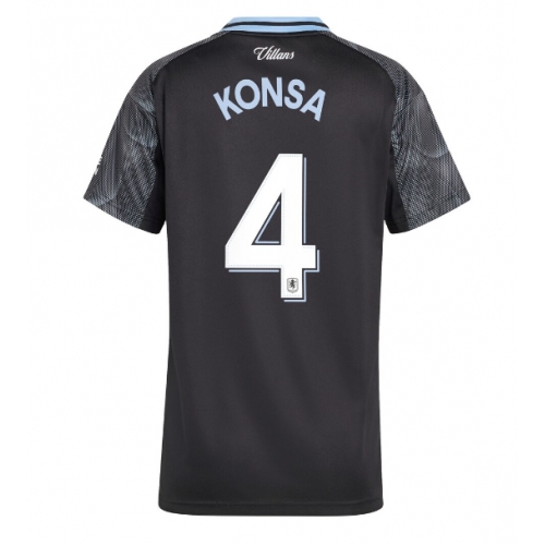 Billige Fotballdrakt Aston Villa Ezri Konsa #4 Replika Bortedrakt Dame 2025-26 Kortermet Billige Fotballdrakt Aston Villa Ezri Konsa #4 Replika Bortedrakt Dame 2025-26 Kortermet